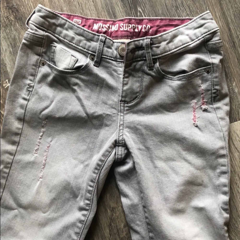 Light grey cropped denim skinny jeans, Fit 6
